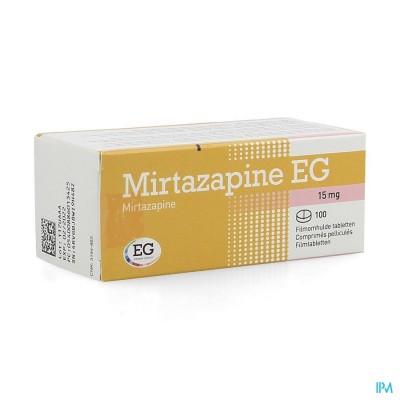 Mirtazapine EG 15Mg Tabl Pell 100X15 Mg