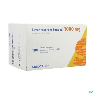 Levetiracetam Sandoz Filmomh Tabl 100 X1000 mg