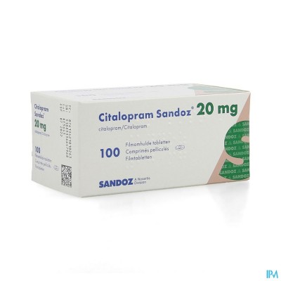 Citalopram Sandoz Comp 100 X 20mg