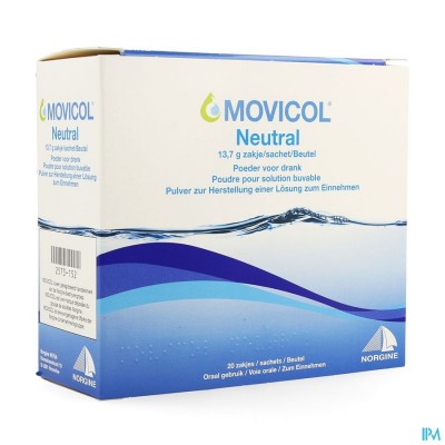 Movicol Neutral Zakjes 20 X 13,7g