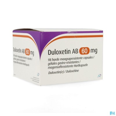 Duloxetin Ab 60mg Maagsapresist. Harde Caps 98