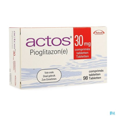 Actos 30mg Comp 98 X 30mg