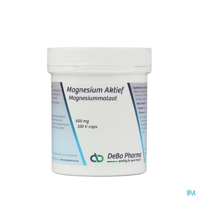 Magnesium Actif Caps 100 X 600mg Deba