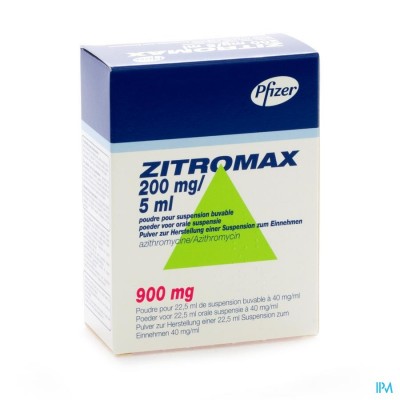 Zitromax Pulv Susp Per Os Fl 900mg - 22,5ml