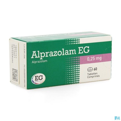 Alprazolam EG Tabl 60X0,25Mg