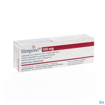 Simponi 100mg Opl Inj Voorgev.spuit 1