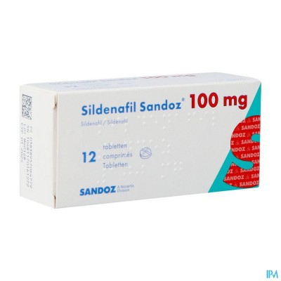 Sildenafil Sandoz 100mg Filmomh Tabl 12x100mg