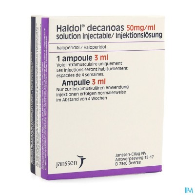 Haldol Decanoas Amp 1 X 3ml 50mg/ml