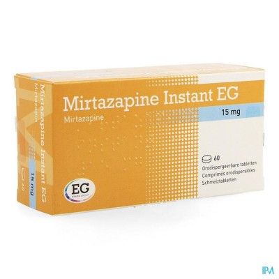 Mirtazapine EG Instant 15 Mg Orodisp Tabl  60