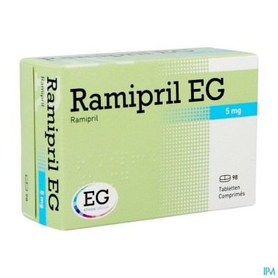 Ramipril EG 5Mg Tabl 98X5Mg