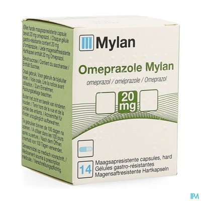 Omeprazol Viatris 20mg Caps 14