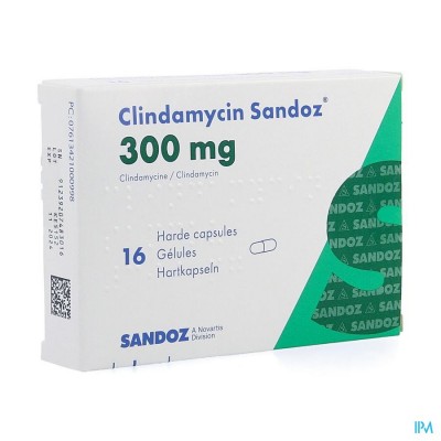 Clindamycin Sandoz Harde Caps 16x300mg