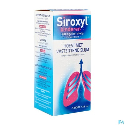 Siroxyl Sirop Enfants/kinderen 125ml 100mg/5ml