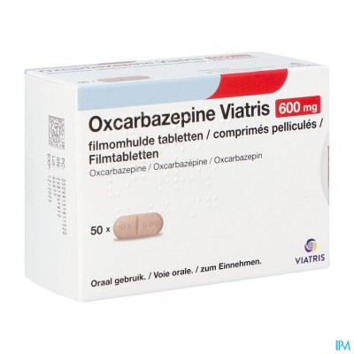 Oxcarbazepine Viatris 600mg Filmomh Tabl 50