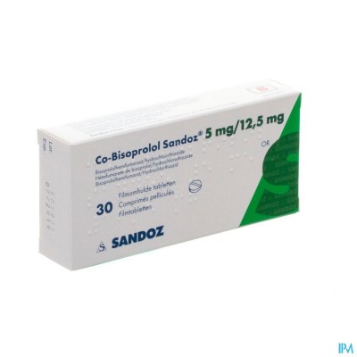 Co Bisoprolol Sandoz 5mg/12,5mg Filmomh Tabl 30