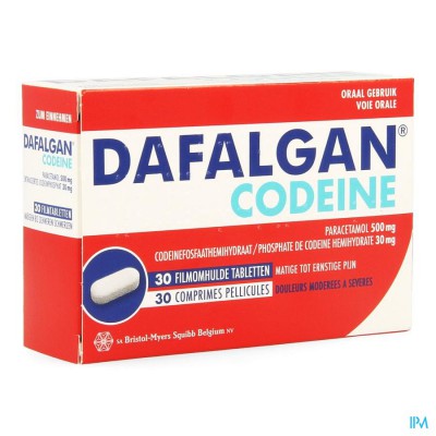 Dafalgan Codeine 500mg Tabl 30
