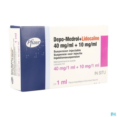 Depo-medrol Lidoc 40mg Vial 40mg/ml 3 X 1ml