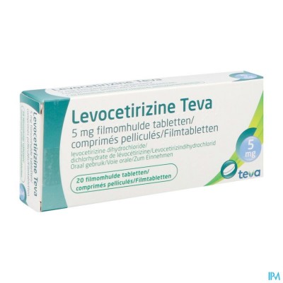 Levocetirizine Teva 5mg Filmomh Tabl 20 X 5mg