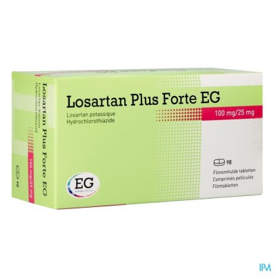 Losartan Plus Forte EG 100 Mg/25,0Mg Filmom Tabl98