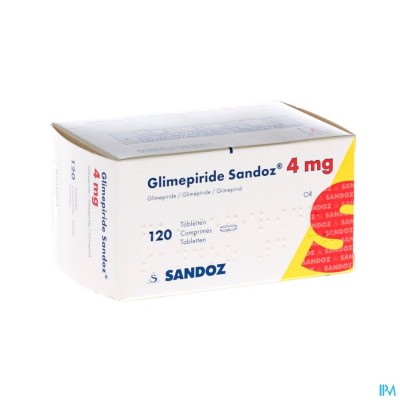 Glimepiride Sandoz 4mg Tabl 120 X 4mg