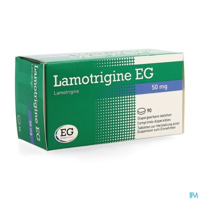 Lamotrigine EG  50Mg Tabl Disp 90X50Mg