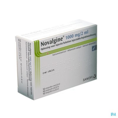Novalgine Im/iv 1000mg/2ml Amp. 12