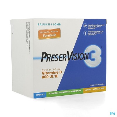 Preservision 3 + Vit D3 Caps 180
