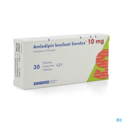 Amlodipine Besilaat Sandoz C0mp 30x10mg