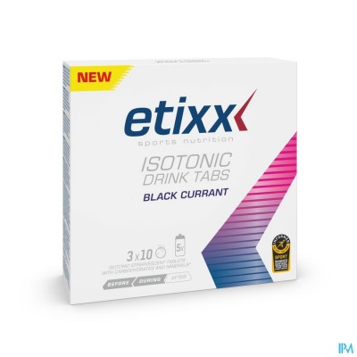 Etixx Isotonic Blackcurrant Bruistabl 3x10