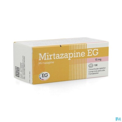 Mirtazapine EG 15Mg Tabl Pell 100X15 Mg