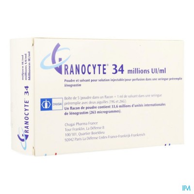 Granocyte 34 5fl Sc/iv 33,6m.ui/ie