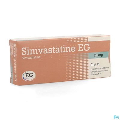 Simvastatine EG 20Mg Filmomh Tabl  30 Verv.2371771