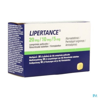 Lipertance 20mg/10mg/ 5mg Filmomh Tabl 90