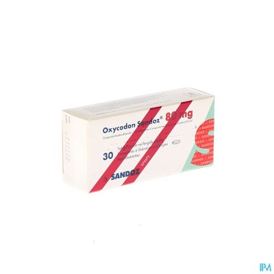 Oxycodon 80mg Sandoz Verlengde Afgifte 30