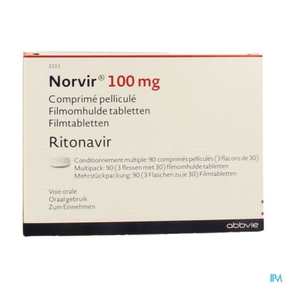 Norvir 100mg Filmomh Tabl 90 X 100mg