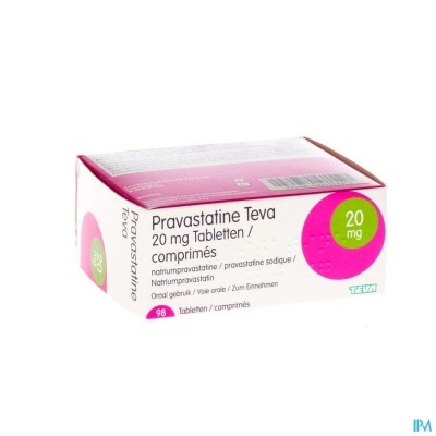 Pravastatine Teva 20mg Tabl 98