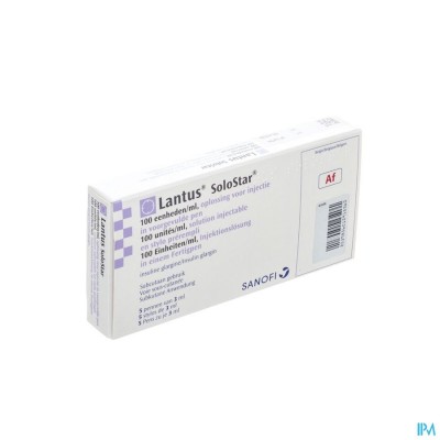 Lantus 100 U/ml Pre Rempl Solostar 5x3ml