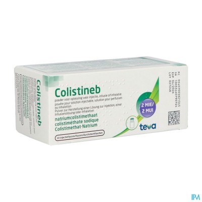 Colistineb 2.000.000 I.u. Fl Pulv Pr Inhal 10