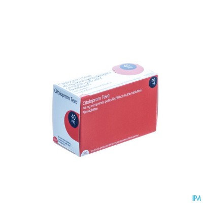 Citalopram Teva 40mg Comp Pell 100 X 40mg