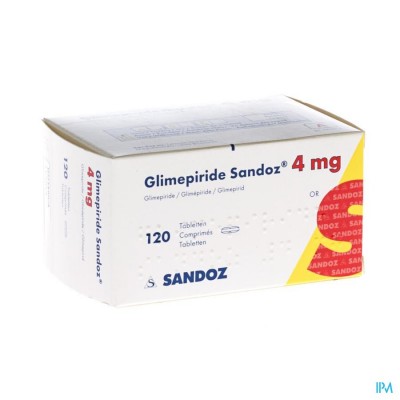Glimepiride Sandoz 4mg Tabl 120 X 4mg