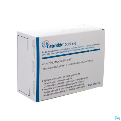 Cetrotide Vial 7 X 0,25mg