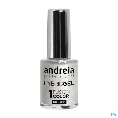 Andreia Vao Gel H85 Witte Glitter Zilv.glans10,5ml