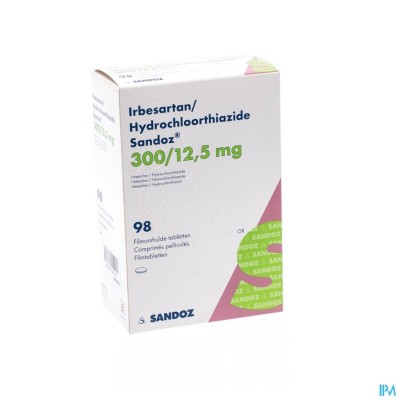 Irbesartan Hydroch Sandoz Tabl 98x300mg/12,5mg