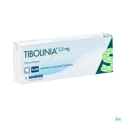 Tibolinia 2,5mg Sandoz Tabl 3 X 28