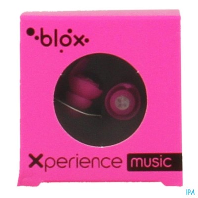 BLOX XPERIENCE MUSIC OORDOPJES FLUO ROZE 1 PAAR