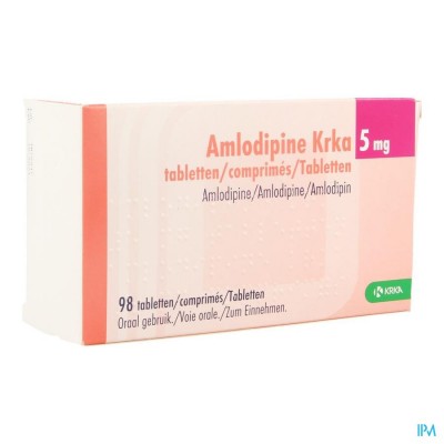 Amlodipine Krka 5mg Comp 98 X 5mg