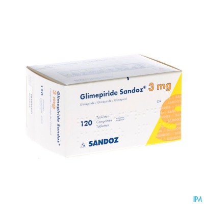 Glimepiride Sandoz 3mg Tabl 120 X 3mg