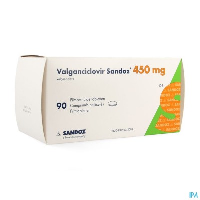 Valganciclovir Sandoz 450mg Filmomh Tabl 90