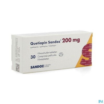 Quetiapin Sandoz Filmomh Tabl 30 X 200mg