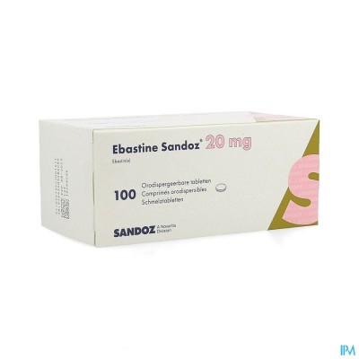 Ebastine 20mg Sandoz Comp Odt 100 X 20mg